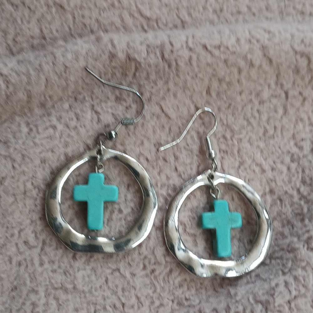 Western turquoise earrings